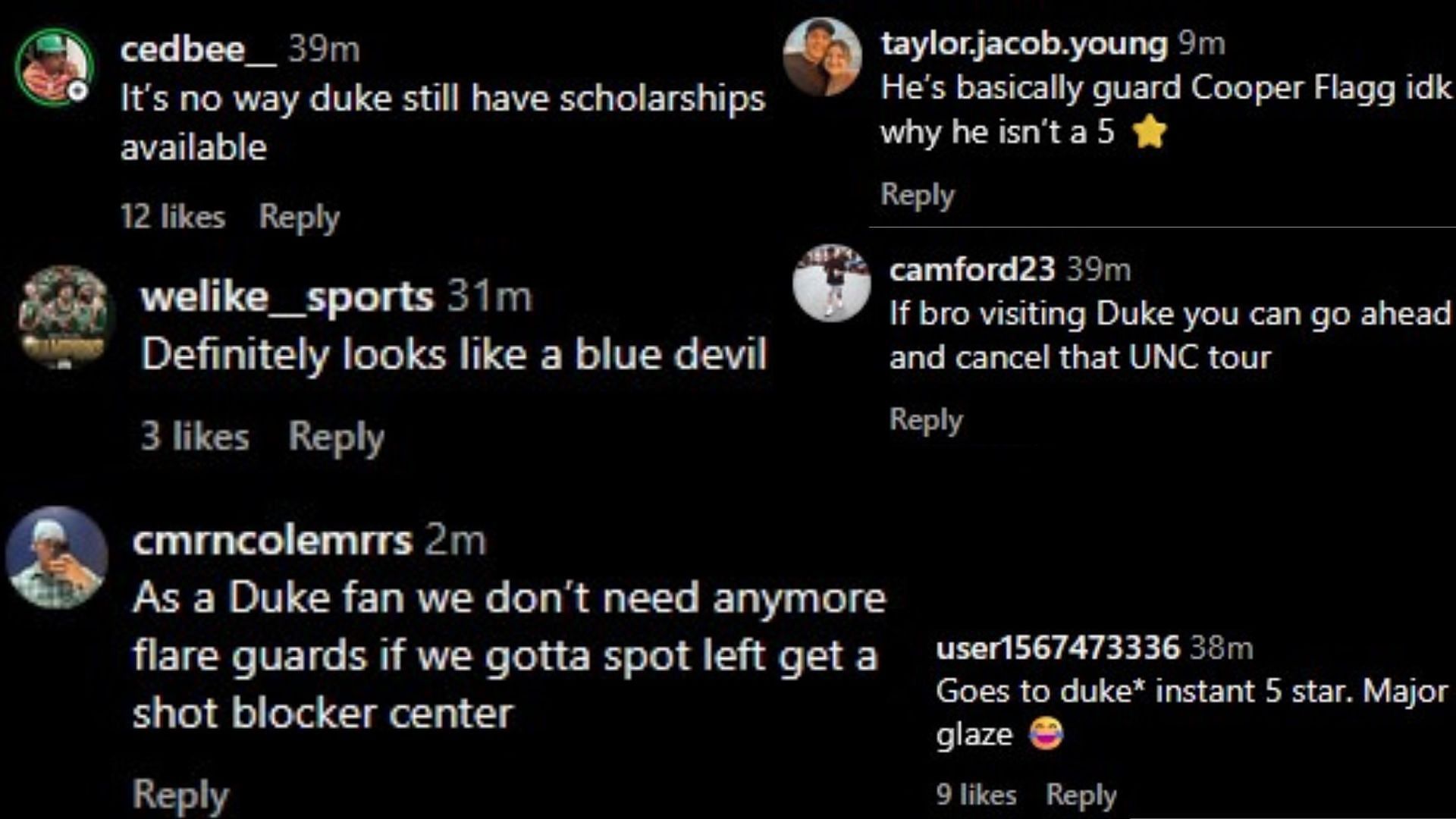 Image via the comments of the Instagram post.